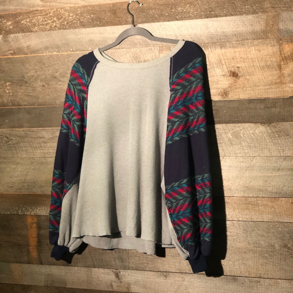 FREE PEOPLE Blossom Thermal Boho Shirt